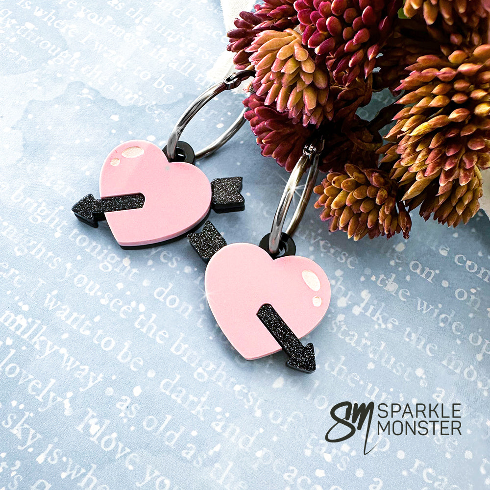 Hearts and Arrow charms - specifically for Stainless Steel Monster Hoop Earrings
