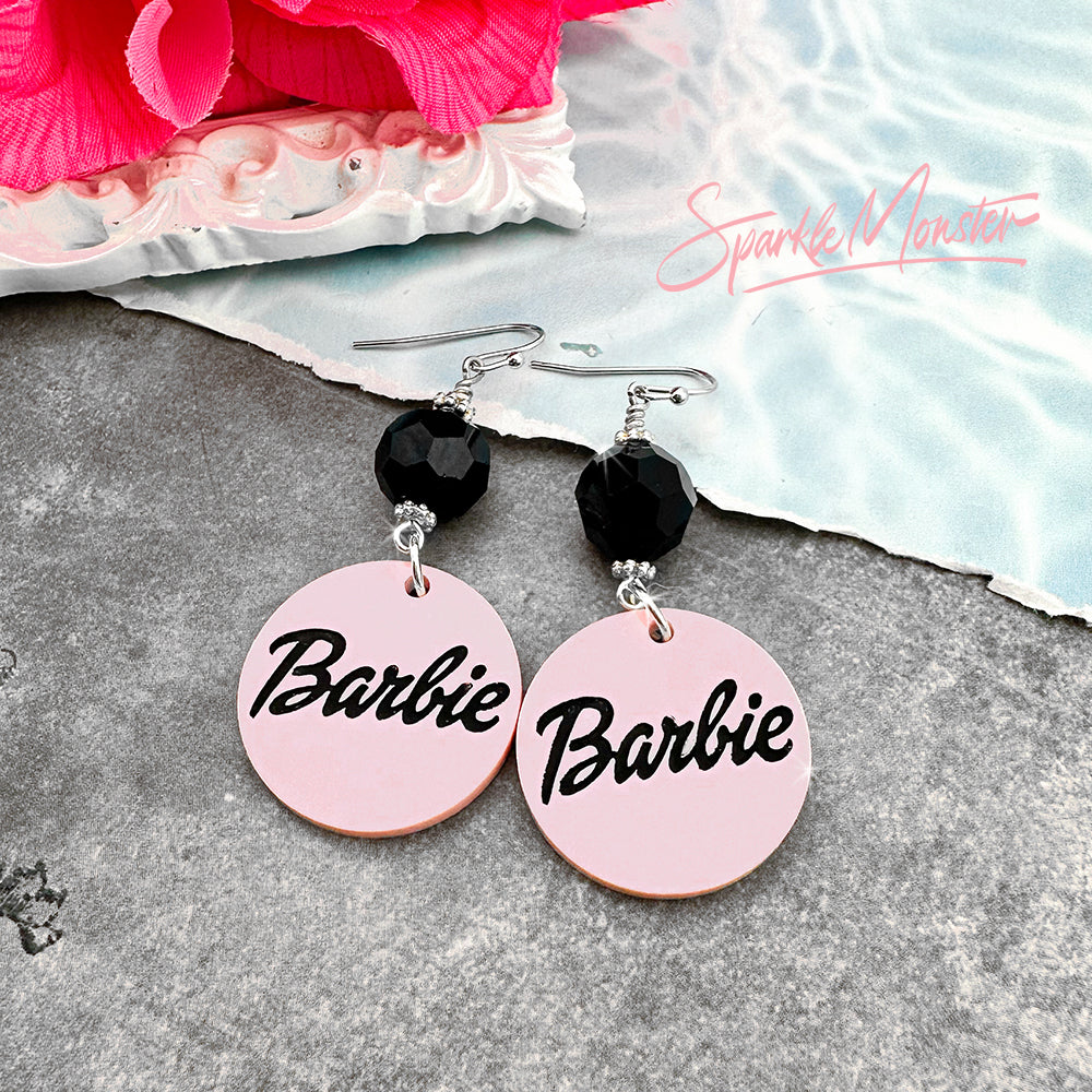 SALE Life in Plastic, laser cut acrylic dangle earrings