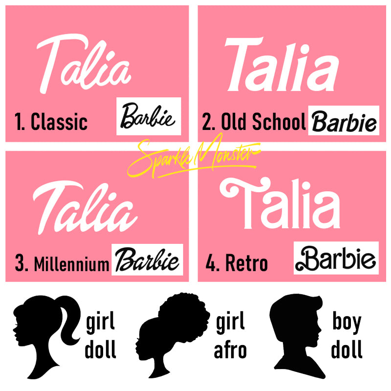 YOUR NAME Custom Doll Necklace, 2 Color, laser cut acrylic, personalized, movie inspired