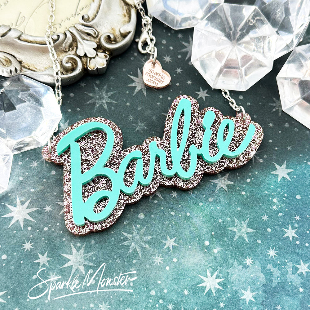 YOUR NAME Custom Doll Necklace, 2 Color, laser cut acrylic, personalized, movie inspired
