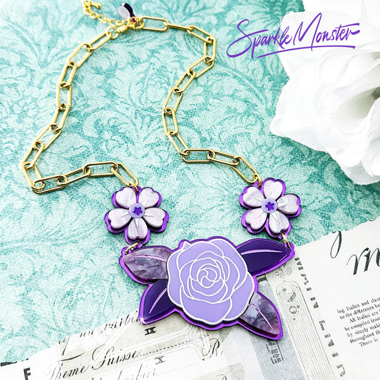 Garden of Queen Charlotte, Bridgerton inspired necklace