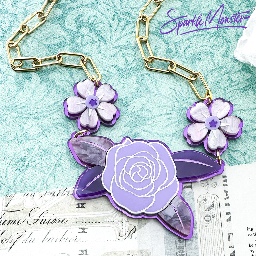 Garden of Queen Charlotte, Bridgerton inspired necklace