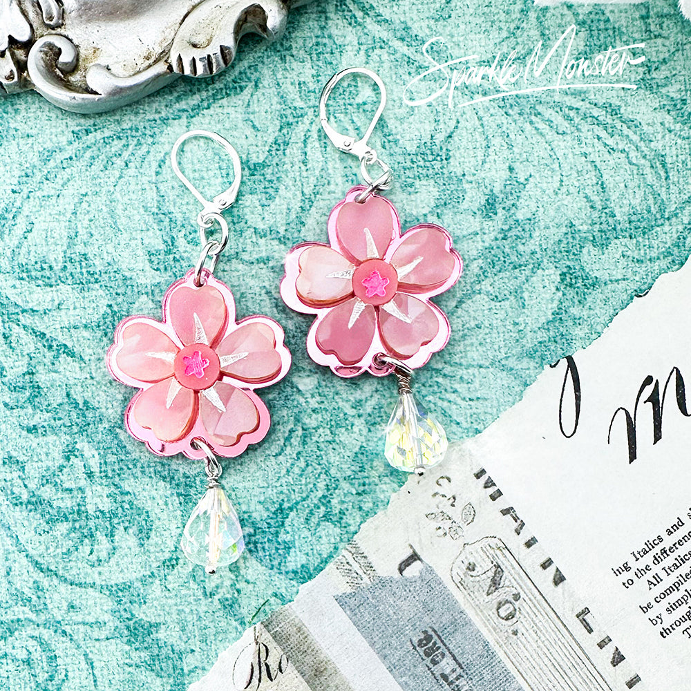 SALE Flowers of Cressida, Bridgerton inspired earrings