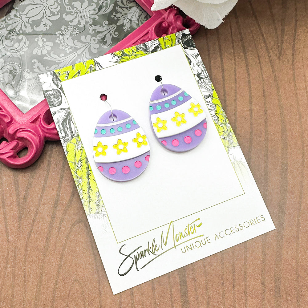 Easter Egg charms - specifically for Stainless Steel Monster Hoop Earrings