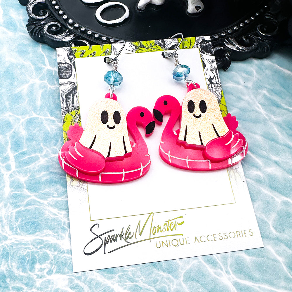 Ghost on Floatie earrings