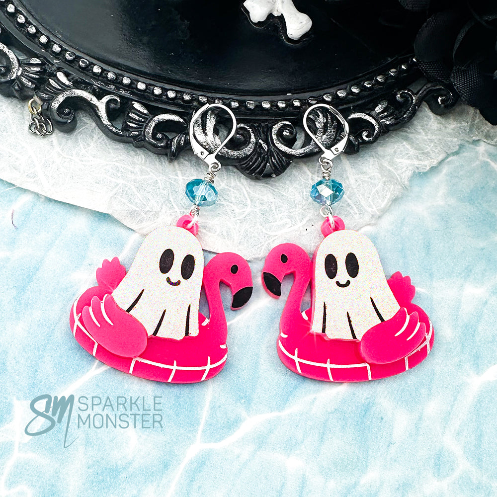 Ghost on Floatie earrings
