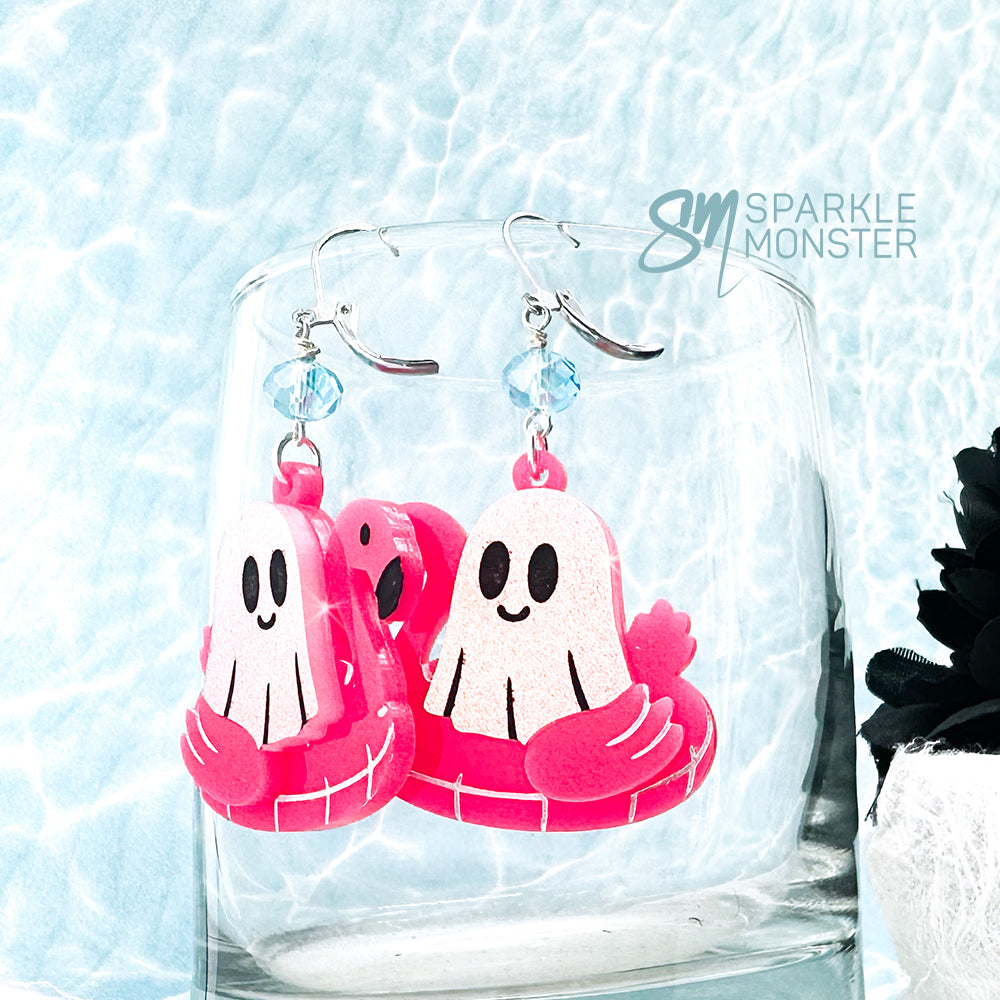 Ghost on Floatie earrings