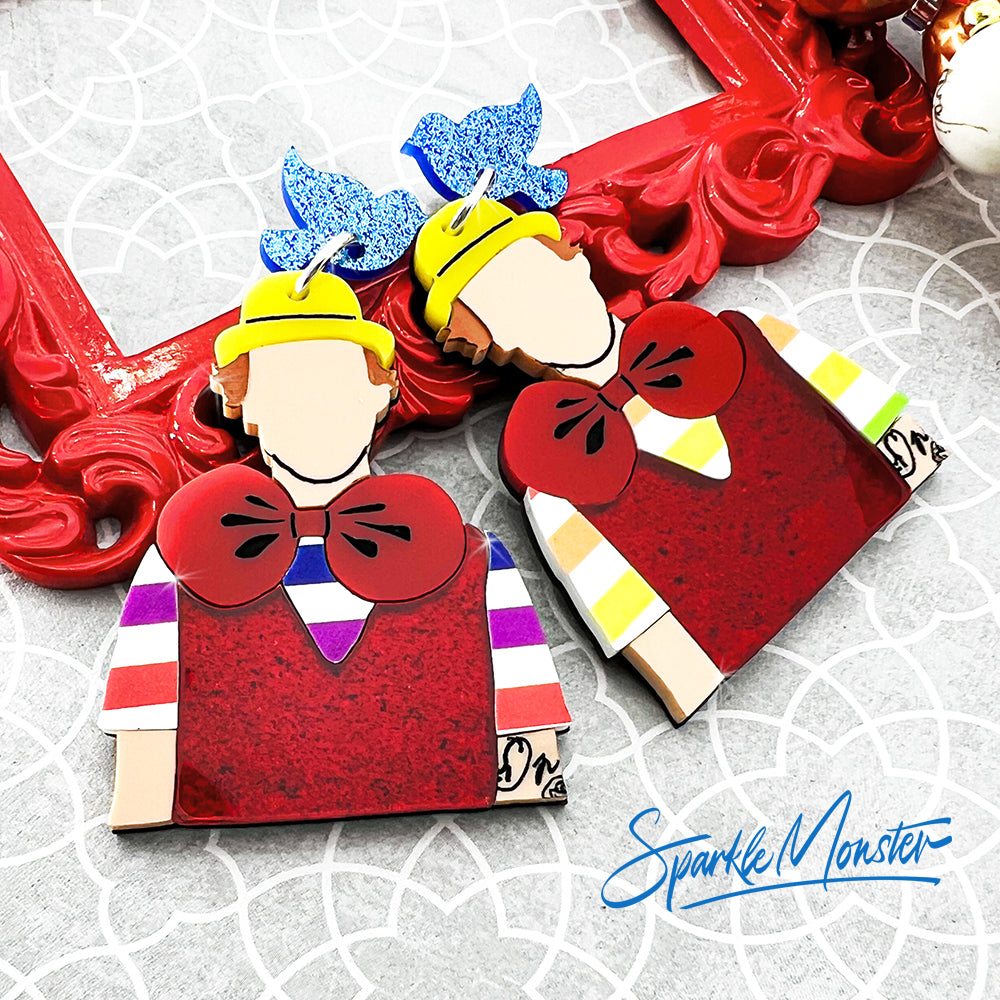 Daylight Earrings , laser cut acrylic earrings, post back