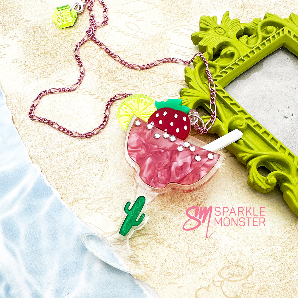 Strawberry Margarita necklace