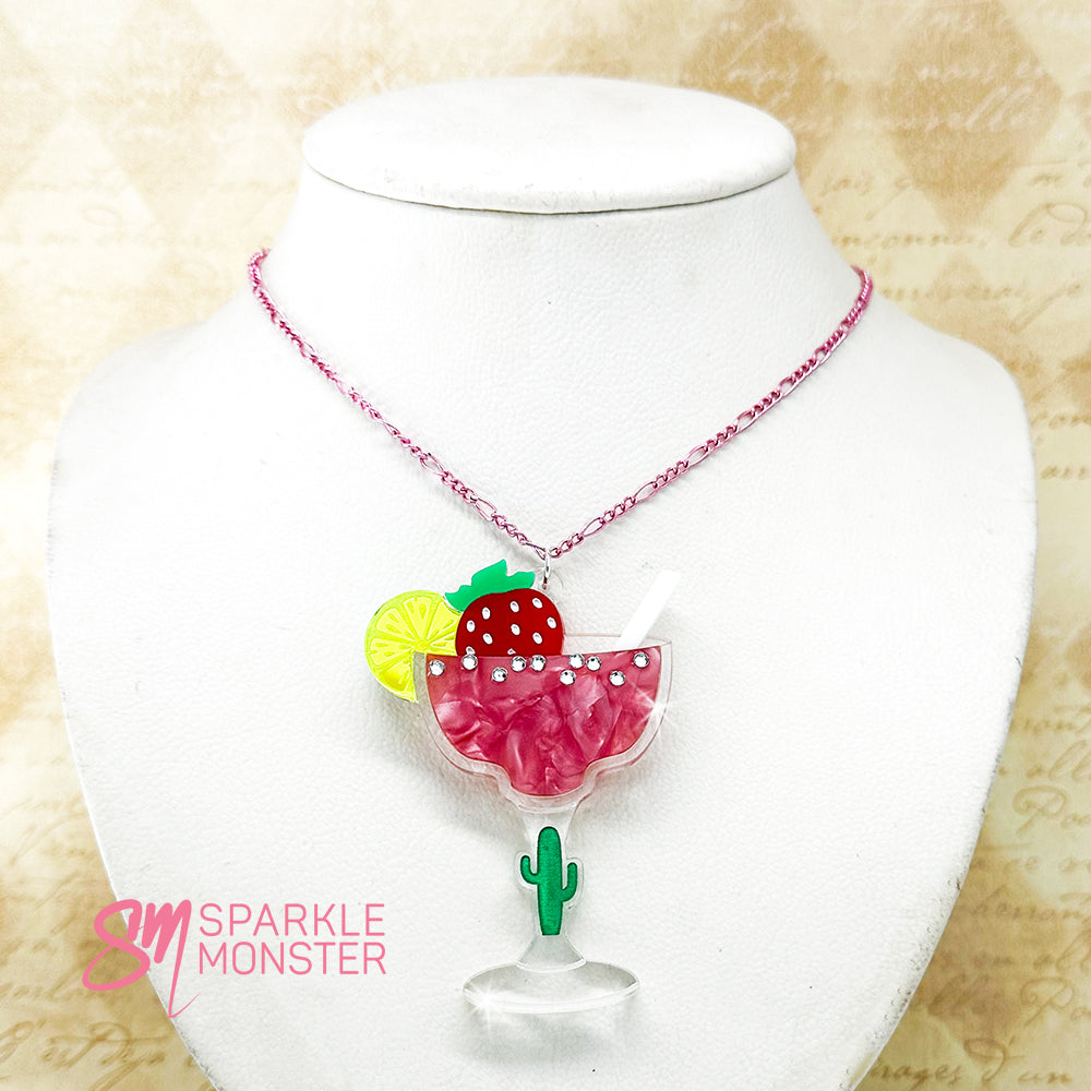Strawberry Margarita necklace