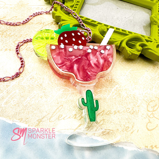 Strawberry Margarita necklace