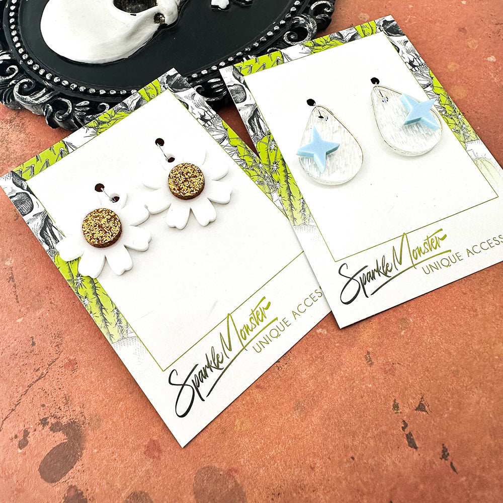 May Flowers charms - specifically for Stainless Steel Monster Hoop Earrings