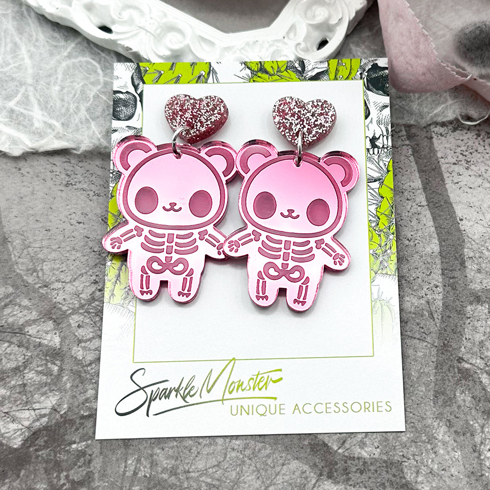 Panda Skeleton earrings