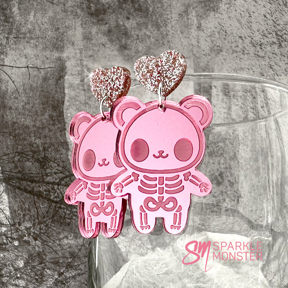 Panda Skeleton earrings