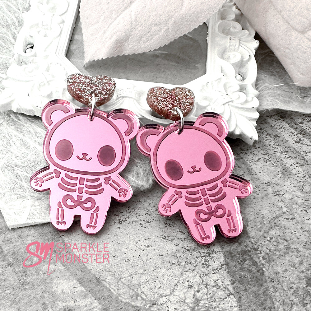 Panda Skeleton earrings