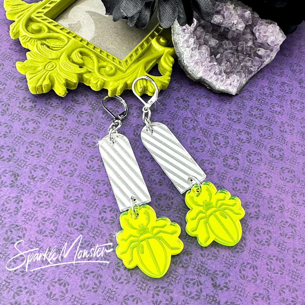 Simply Beetlejuice dangle earrings