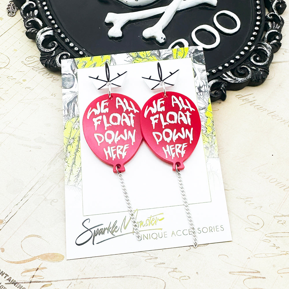 We All Float Here dangle earrings