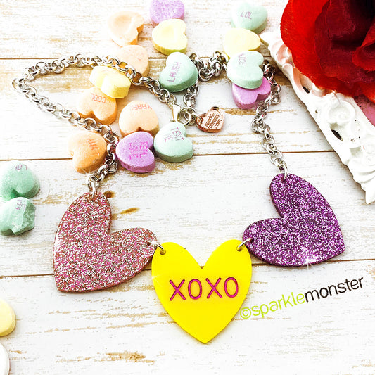 SALE, XOXO one of a kind necklace