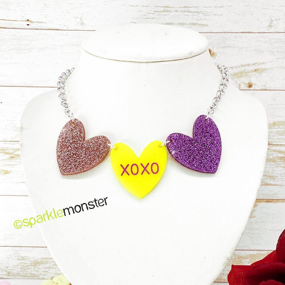 SALE, XOXO one of a kind necklace
