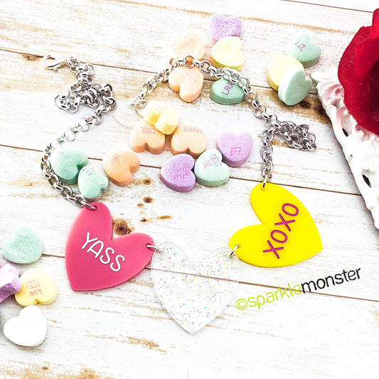 SALE - YASS XOXO, one of a kind necklace