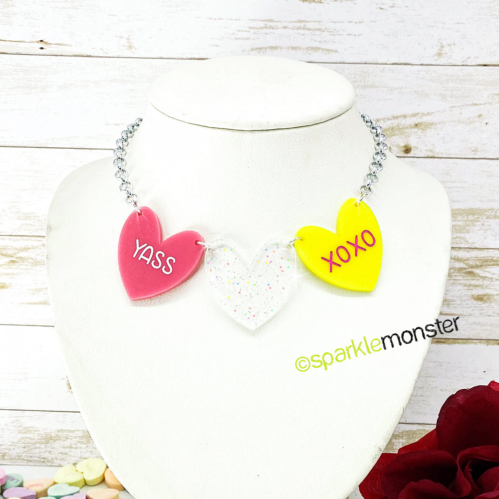 SALE - YASS XOXO, one of a kind necklace