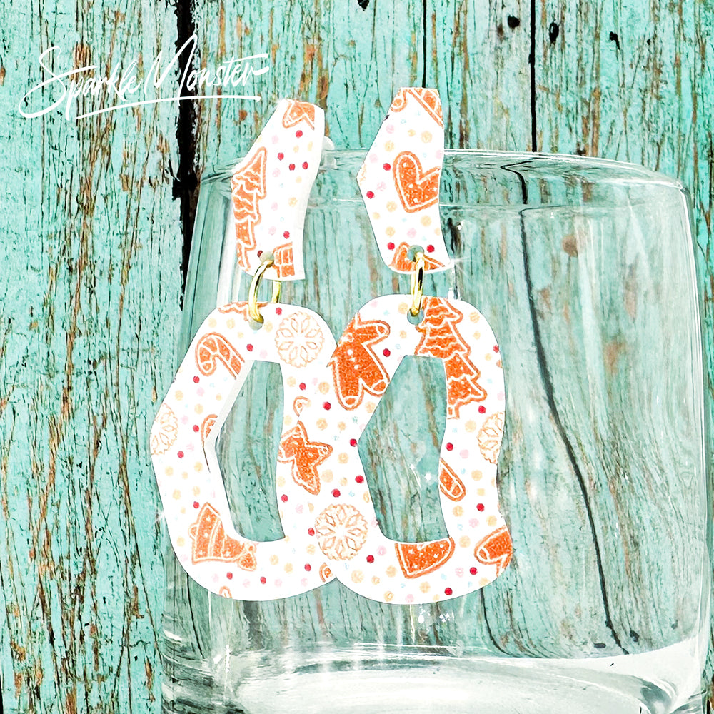 SALE Every Occasion dangle earrings, gingerbread cookies