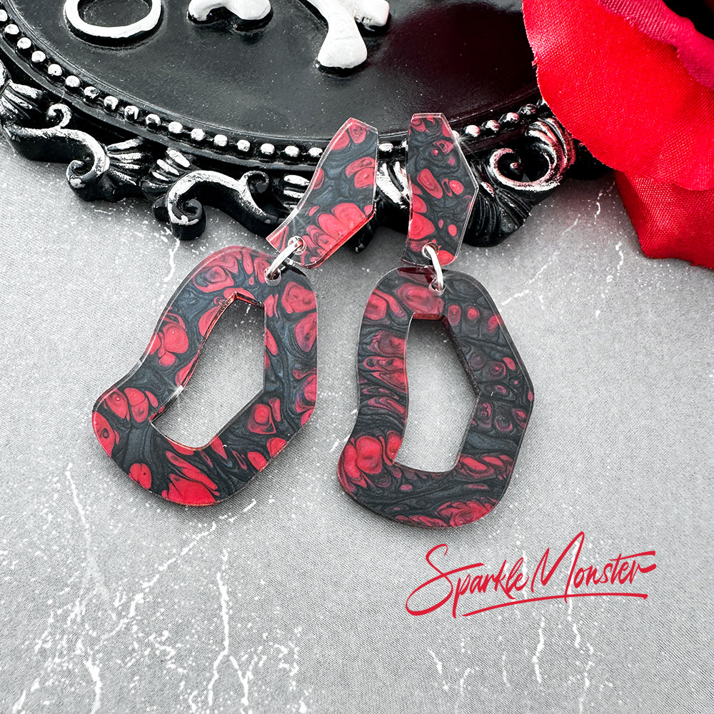 SALE My Bloody Valentine, Every Occasion dangle earrings