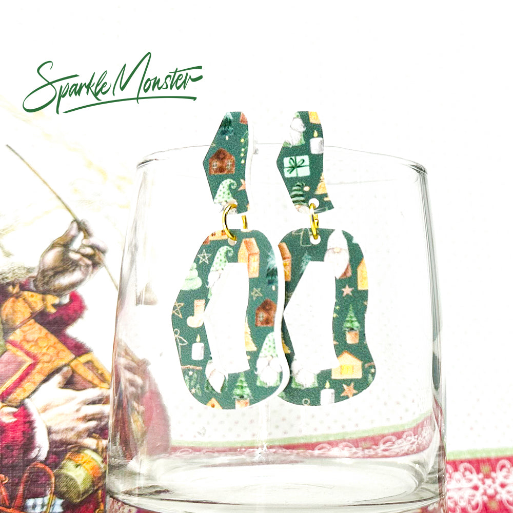 LUCKY LAST Every Occasion dangle earrings, Christmas gnomes