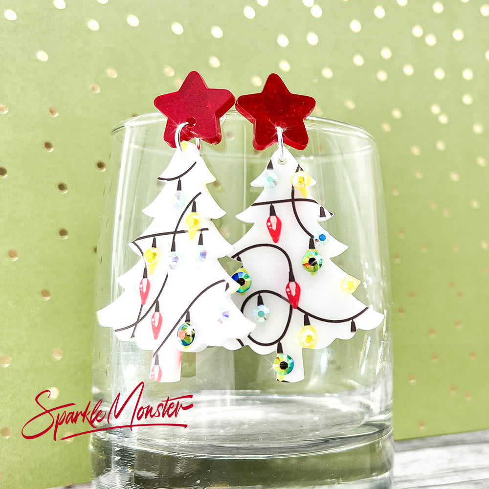 SALE Oh Christmas Tree dangle earrings