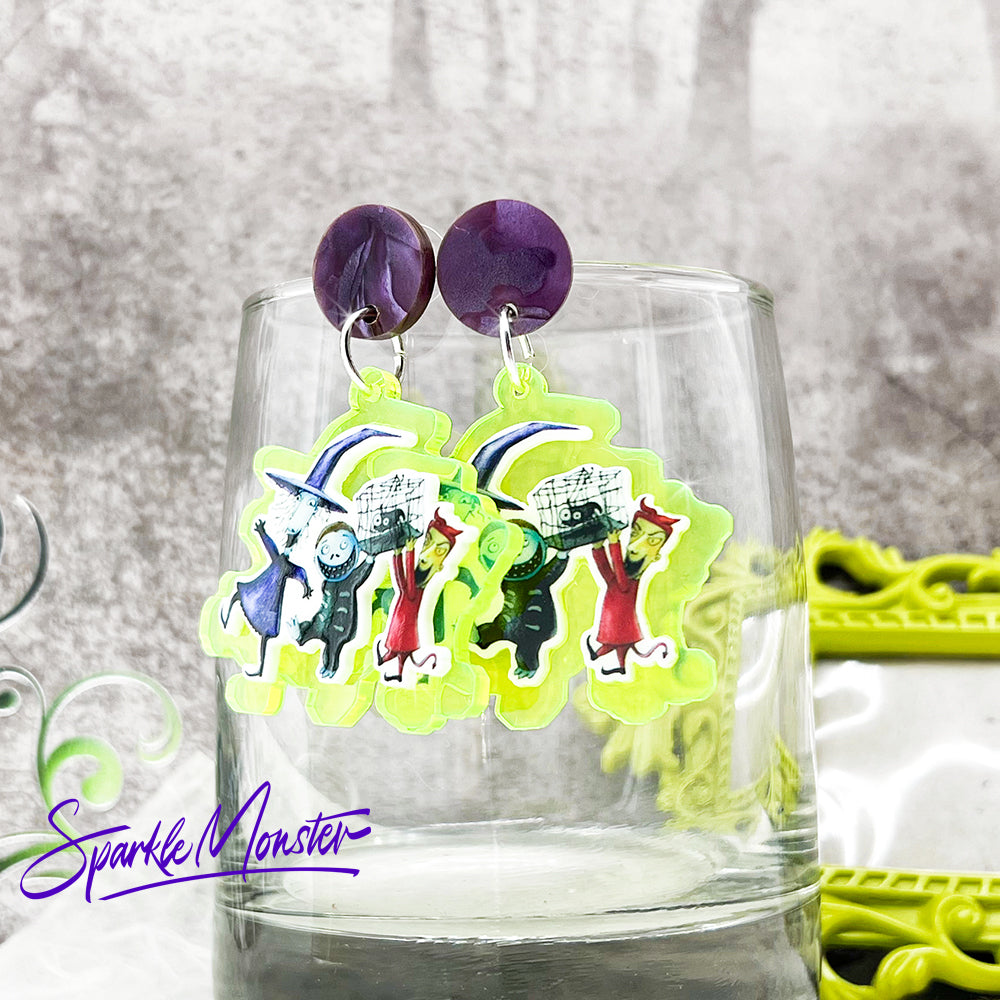 SALE Kidnapping Sandy Claus dangle earrings