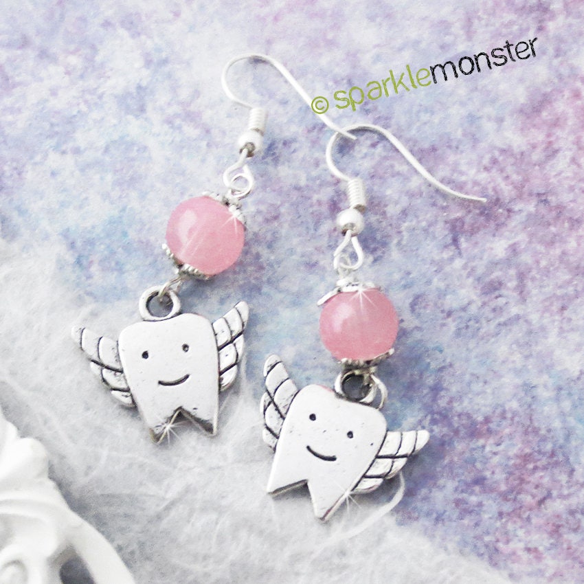 SALE Tooth Fairies dangle earrings