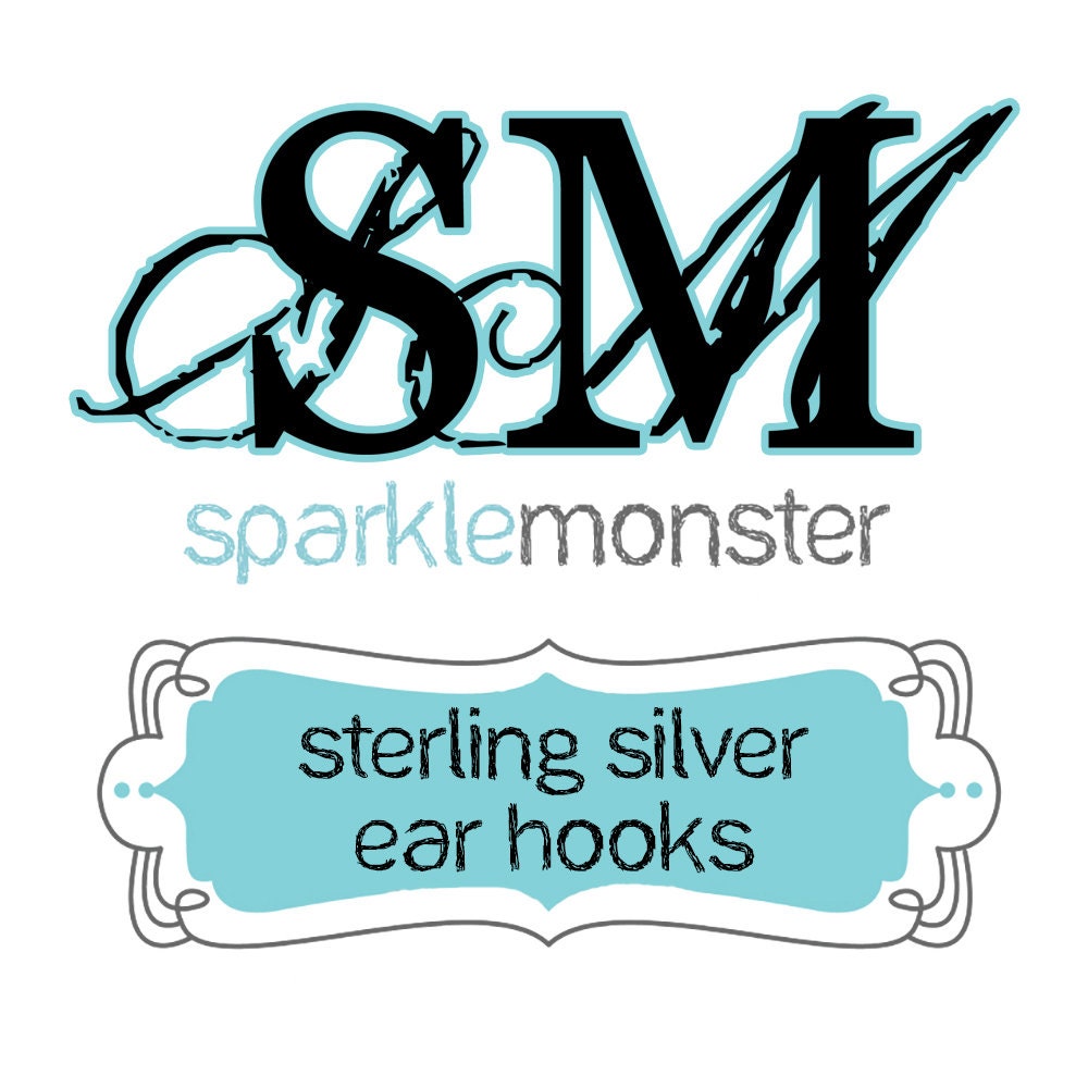 Sterling Silver earring hook upgrade, 1 pair, hypoallergenic, metal allergy