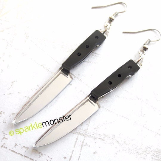 SALE Pretty Killer, knife earrings