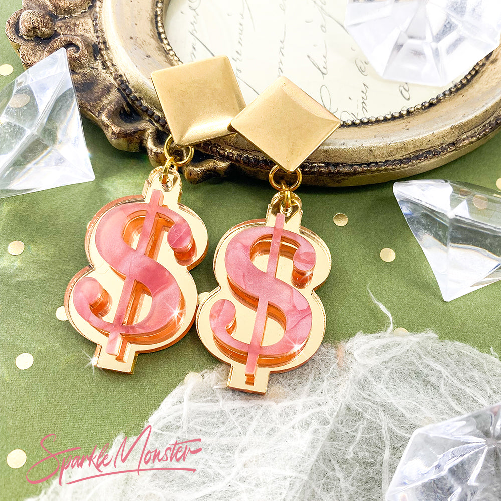 SALE Money Honey dangle earrings