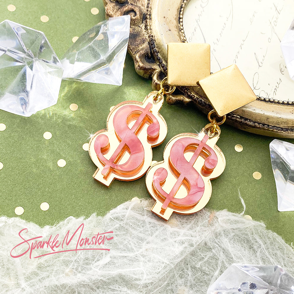 SALE Money Honey dangle earrings