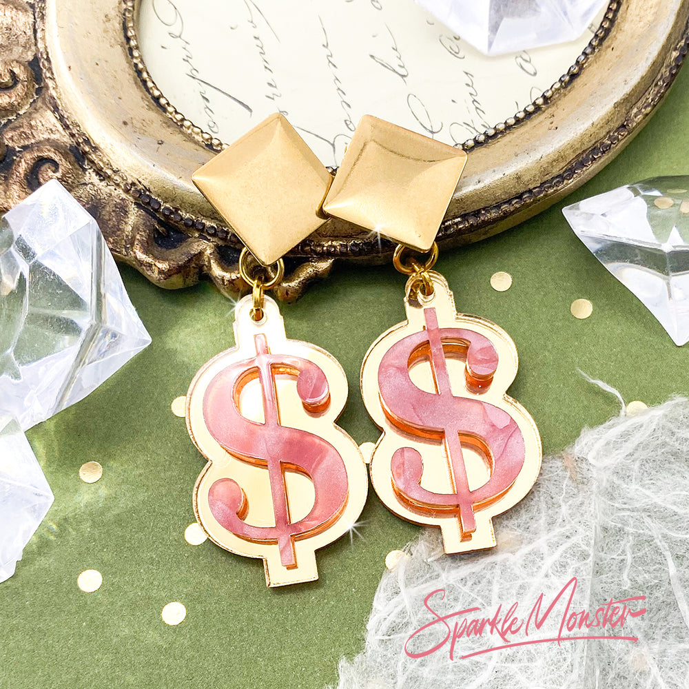 SALE Money Honey dangle earrings