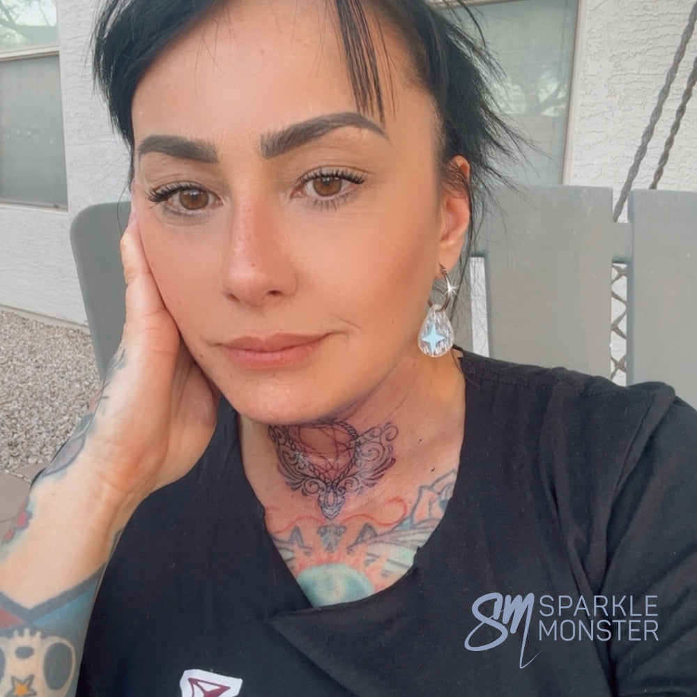 April Showers charms - specifically for Stainless Steel Monster Hoop Earrings