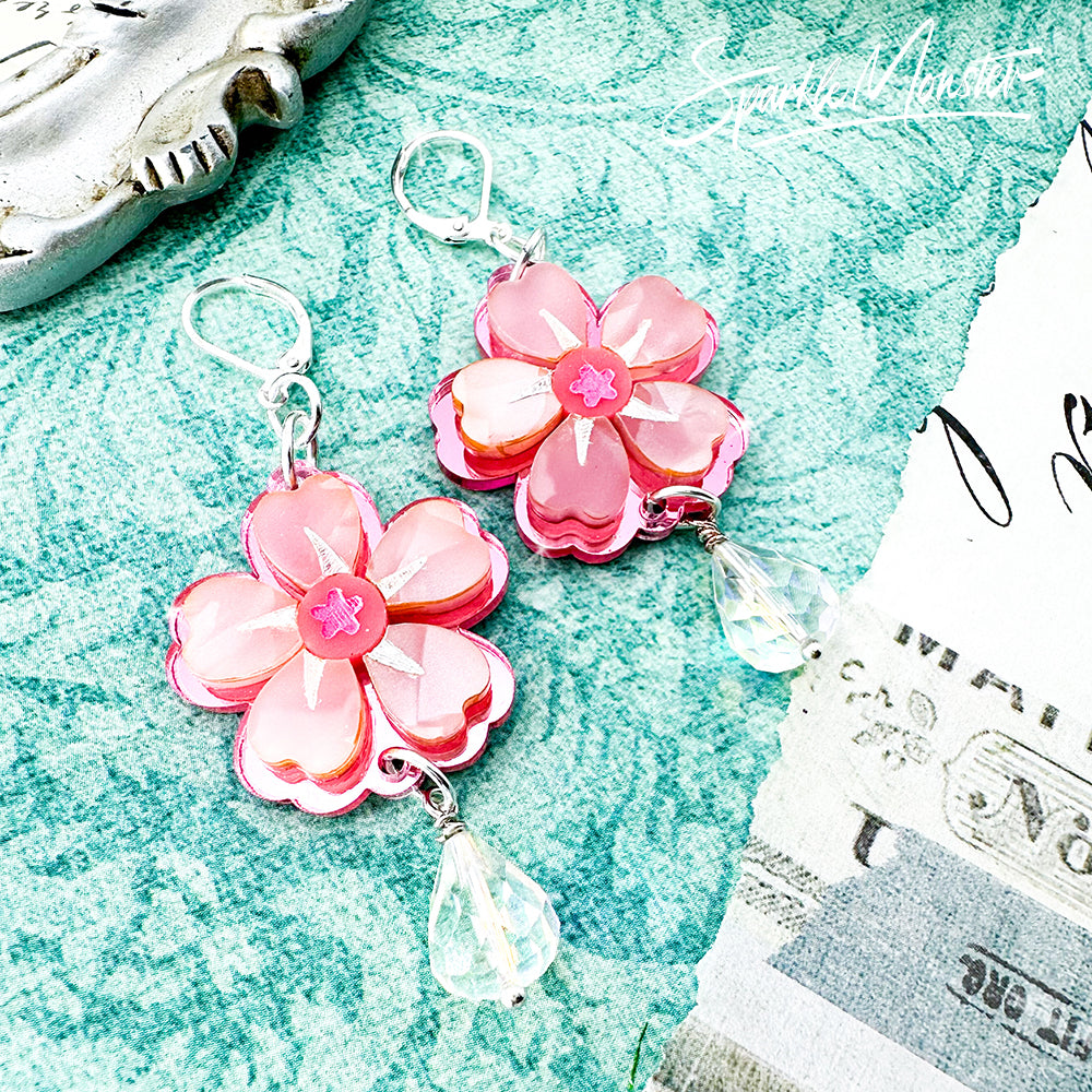 Flowers of Cressida, Bridgerton inspired earrings