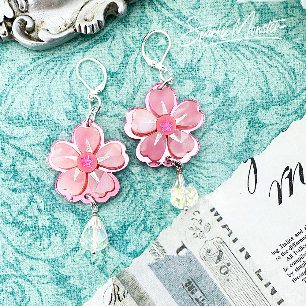 Flowers of Cressida, Bridgerton inspired earrings