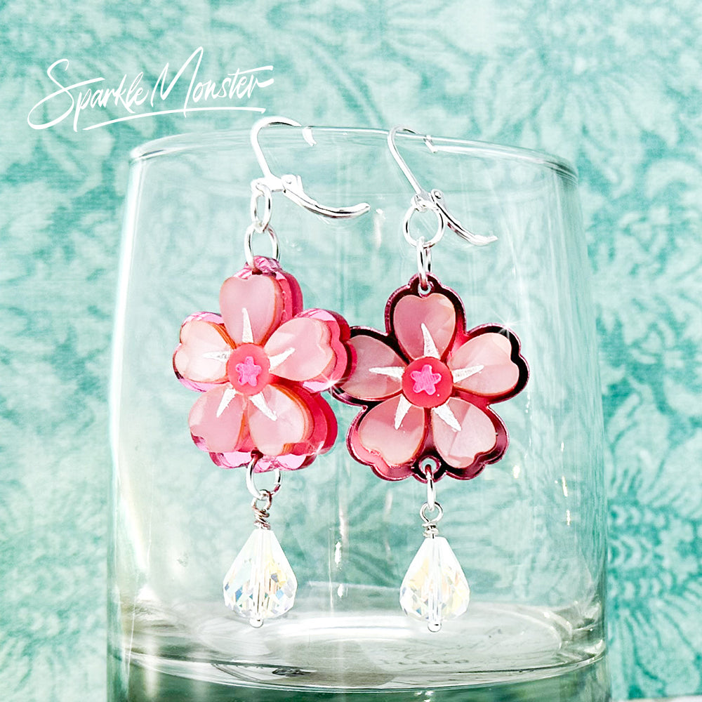 Flowers of Cressida, Bridgerton inspired earrings