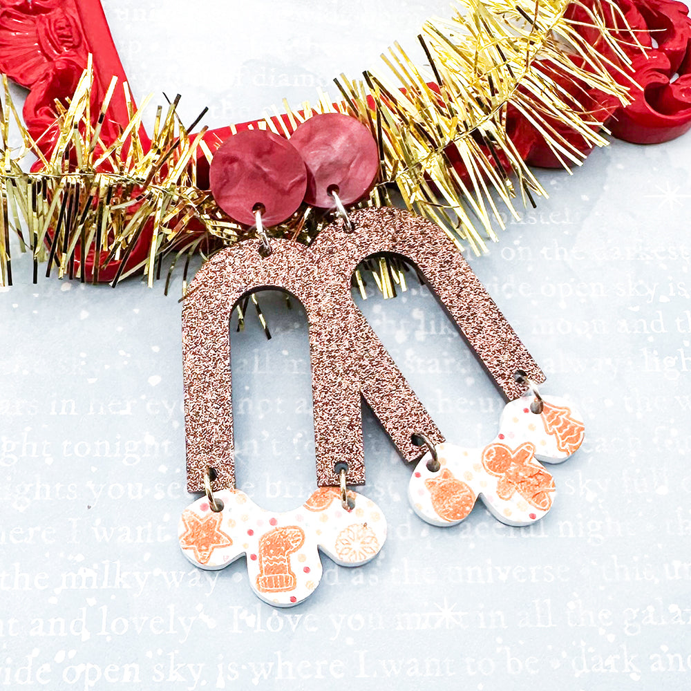 Daydream dangle earrings in Gingerbread Cookie