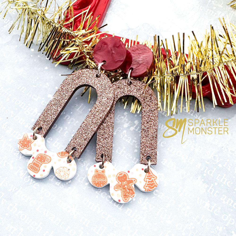 Daydream dangle earrings in Gingerbread Cookie