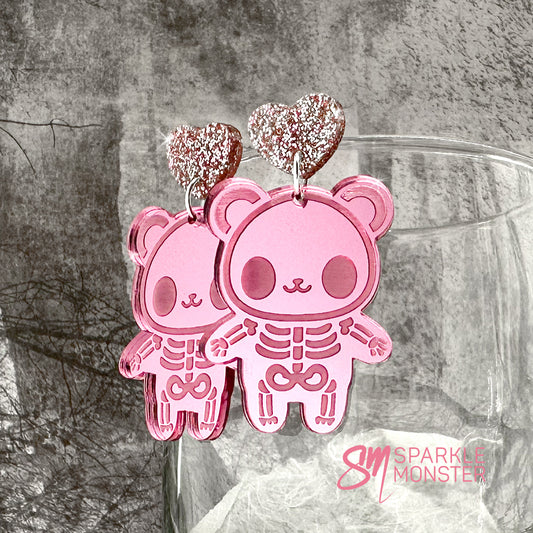 Panda Skeleton earrings