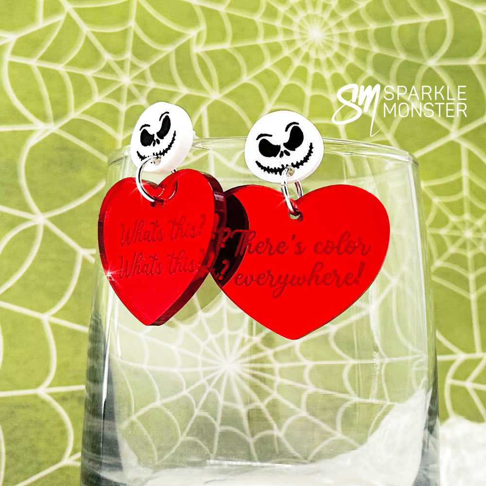 What's This What's This! heart earrings