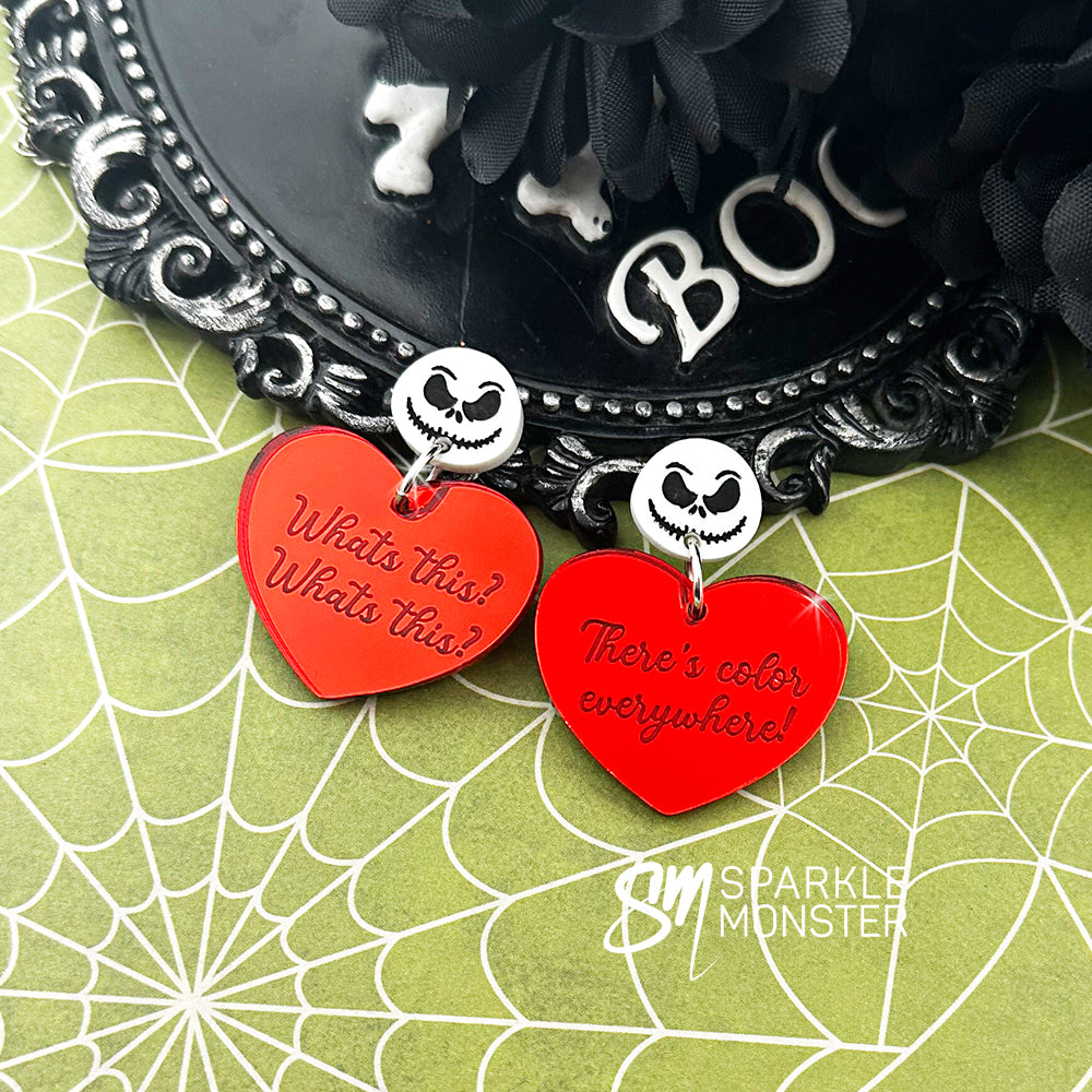 What's This What's This! heart earrings