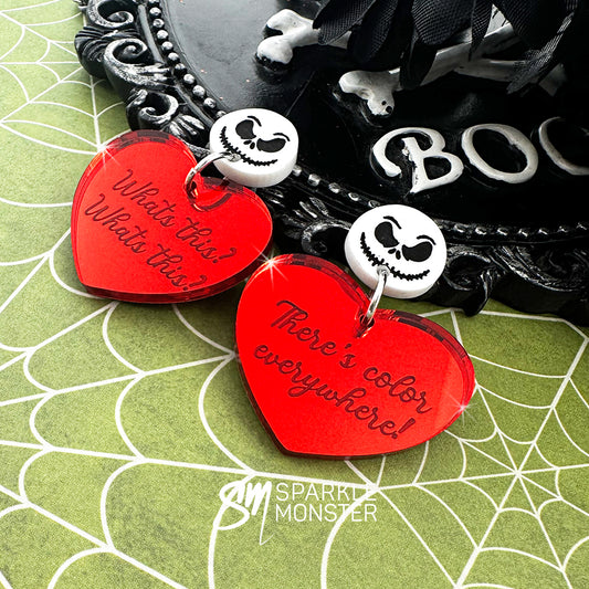 What's This What's This! heart earrings