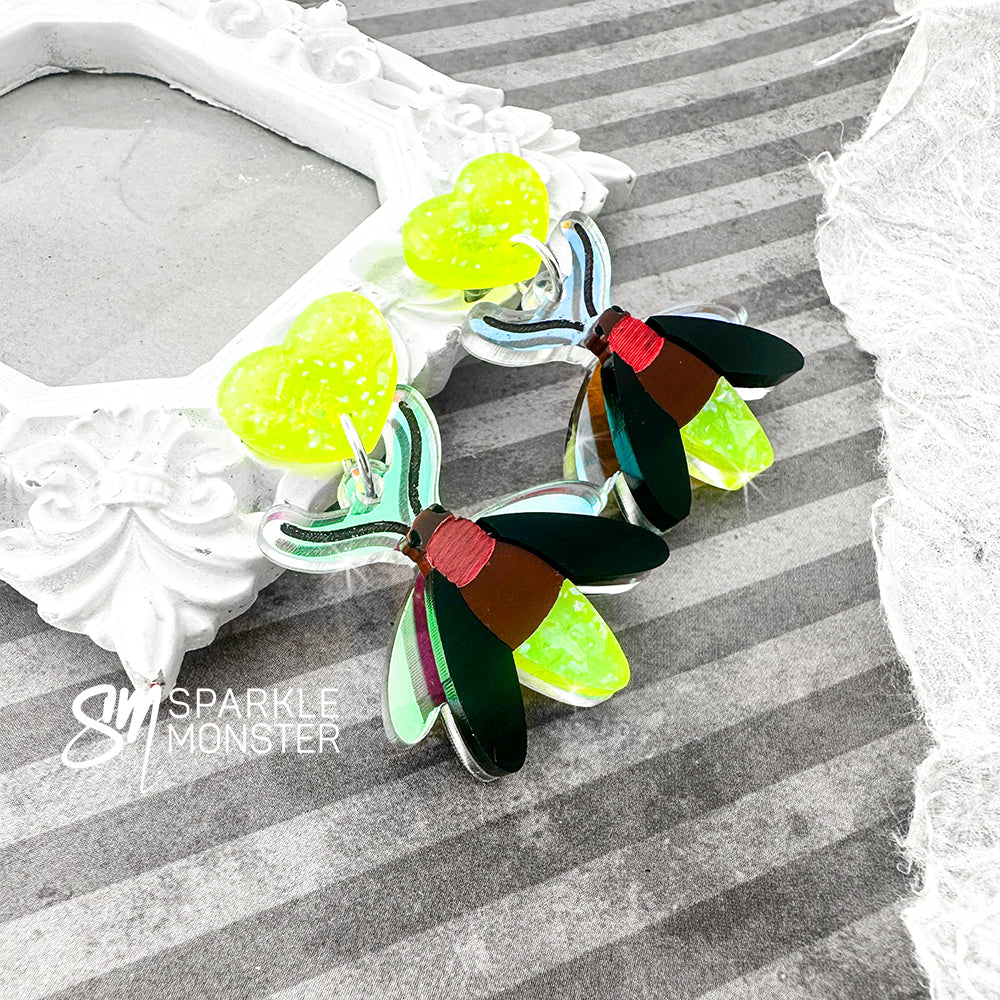 Firefly dangle earrings