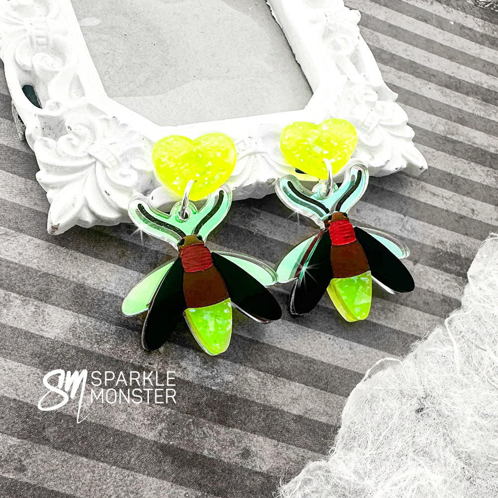 Firefly dangle earrings