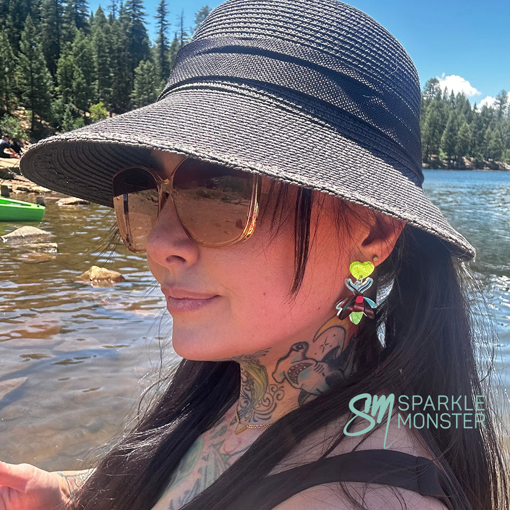 Firefly dangle earrings