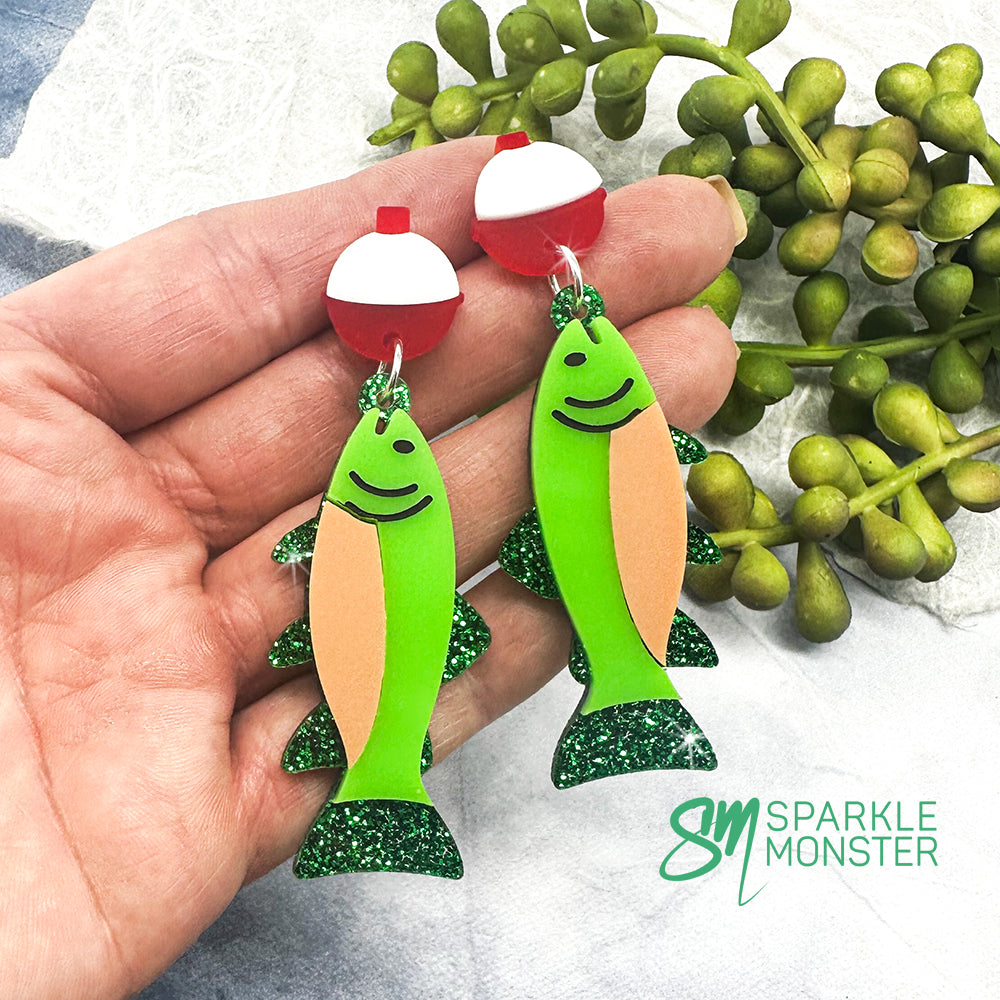 Catch of the Day, fish dangle earrings